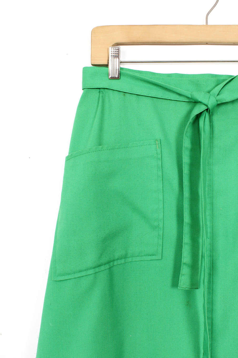 Kelly Green Apron Wrap Skirt