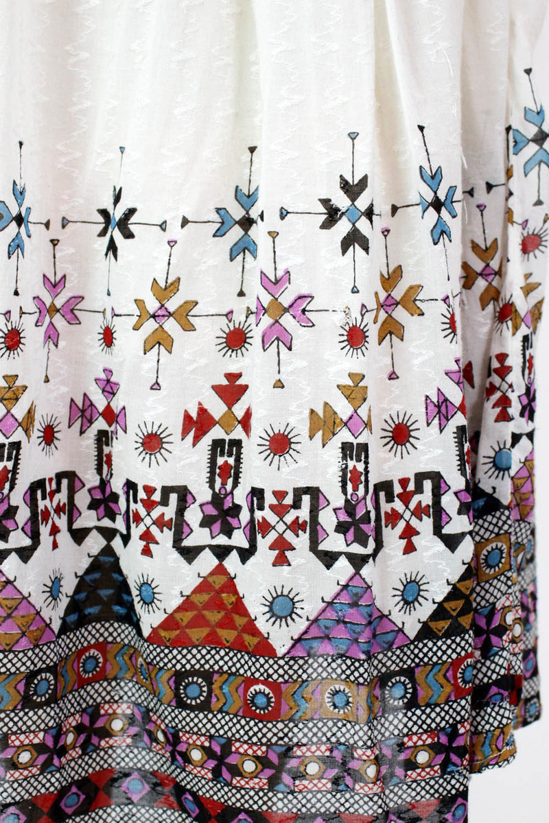 Symbology Print Gauze Skirt M