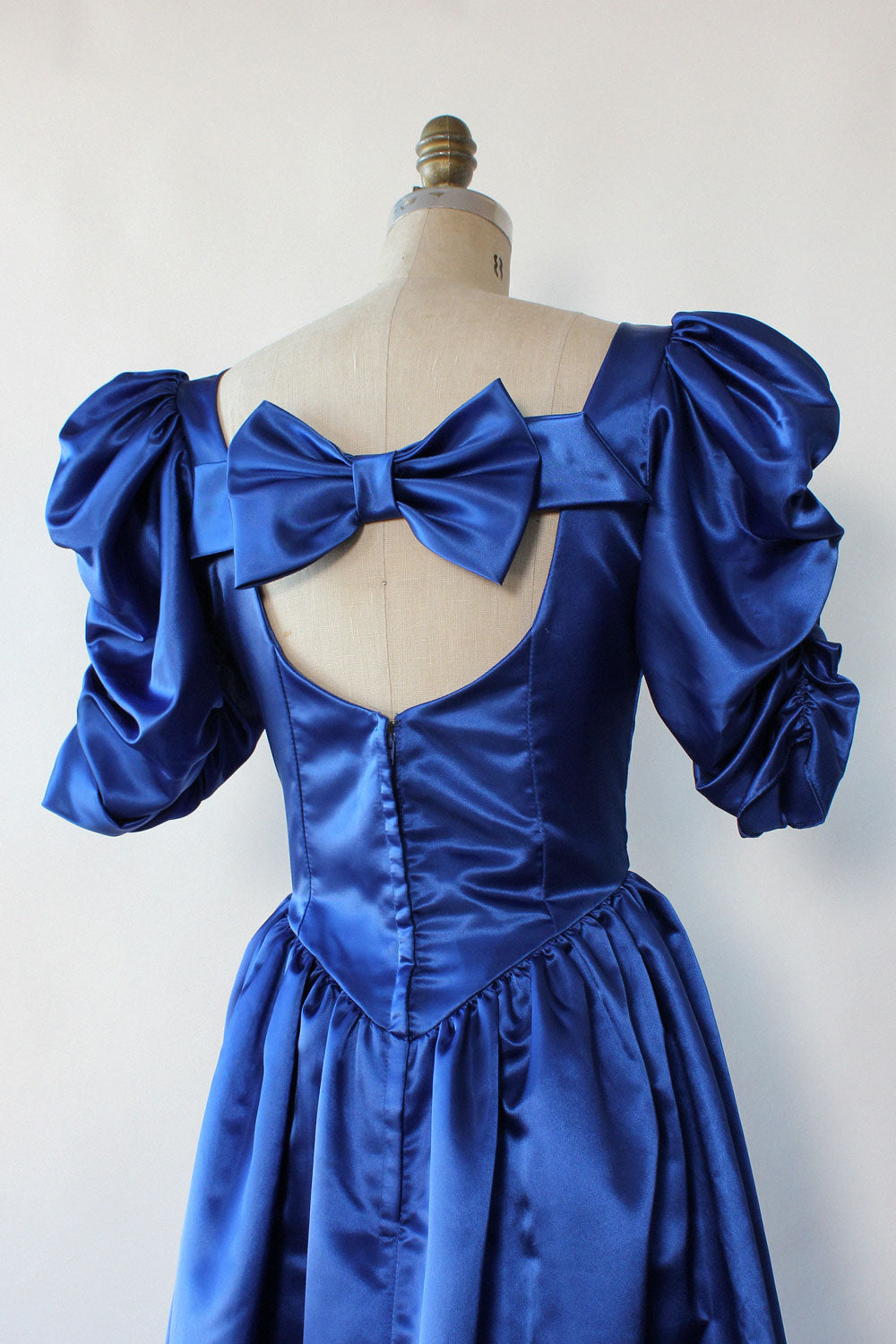 Cobalt Satin Princess Gown M