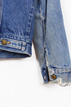 Rustler Distressed Denim Jacket S/M