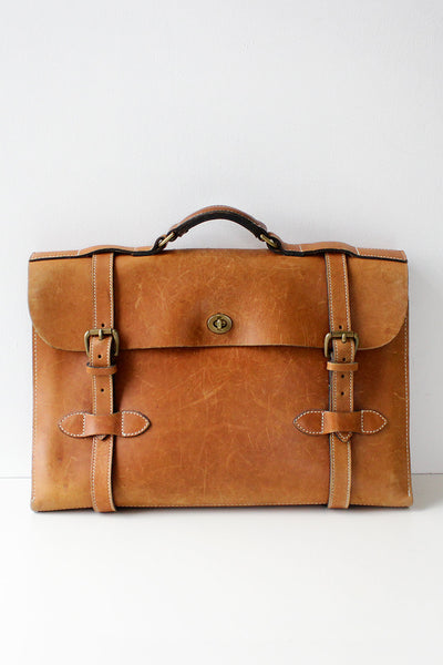 The J Peterman Aviator Briefcase OMNIA