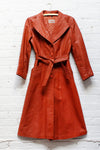 70s Foxmoor Leather Trench XS/S