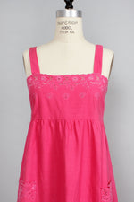 Pink Eyelet Dress S