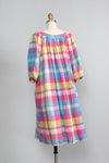 Madras Sunset Smock Dress