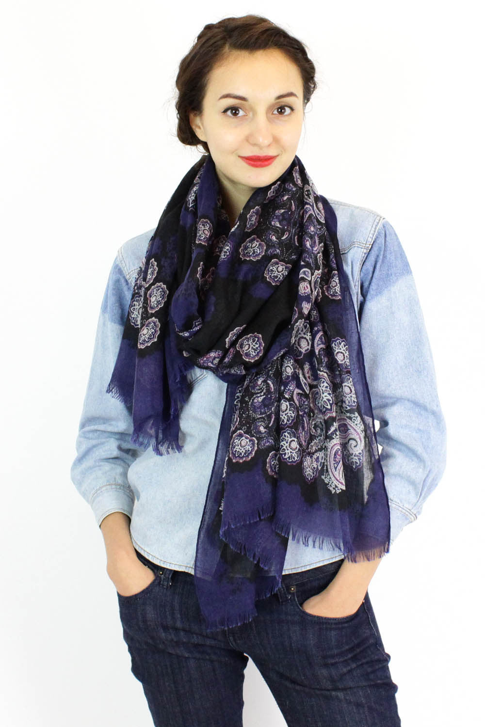 paisley eternity scarf