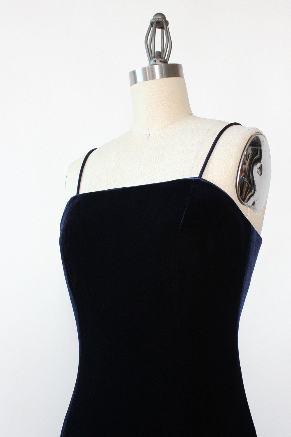 Alex Navy Velvet Wiggle Dress S/M