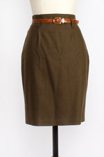 Olive Benetton Pencil Skirt M