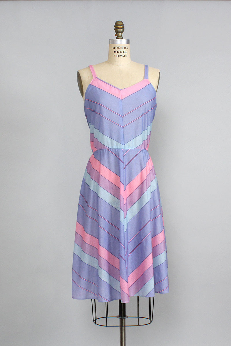 Pastel Chevron Sundress M