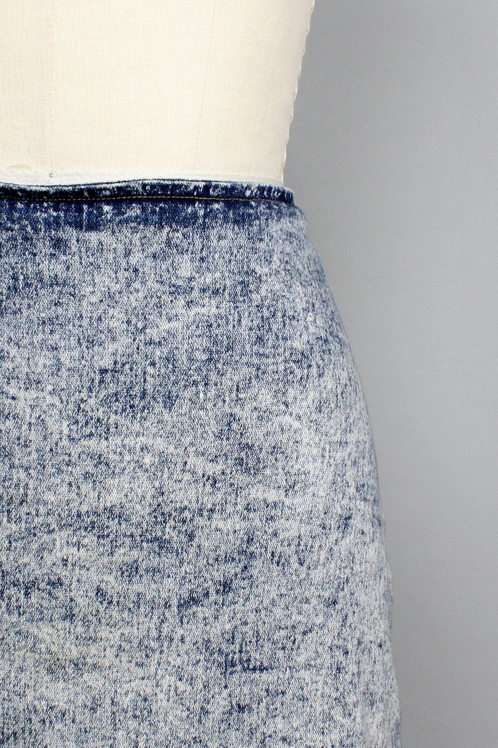 Kelly Stonewash Mini Skirt M