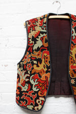 Kilim Leatherback Vest