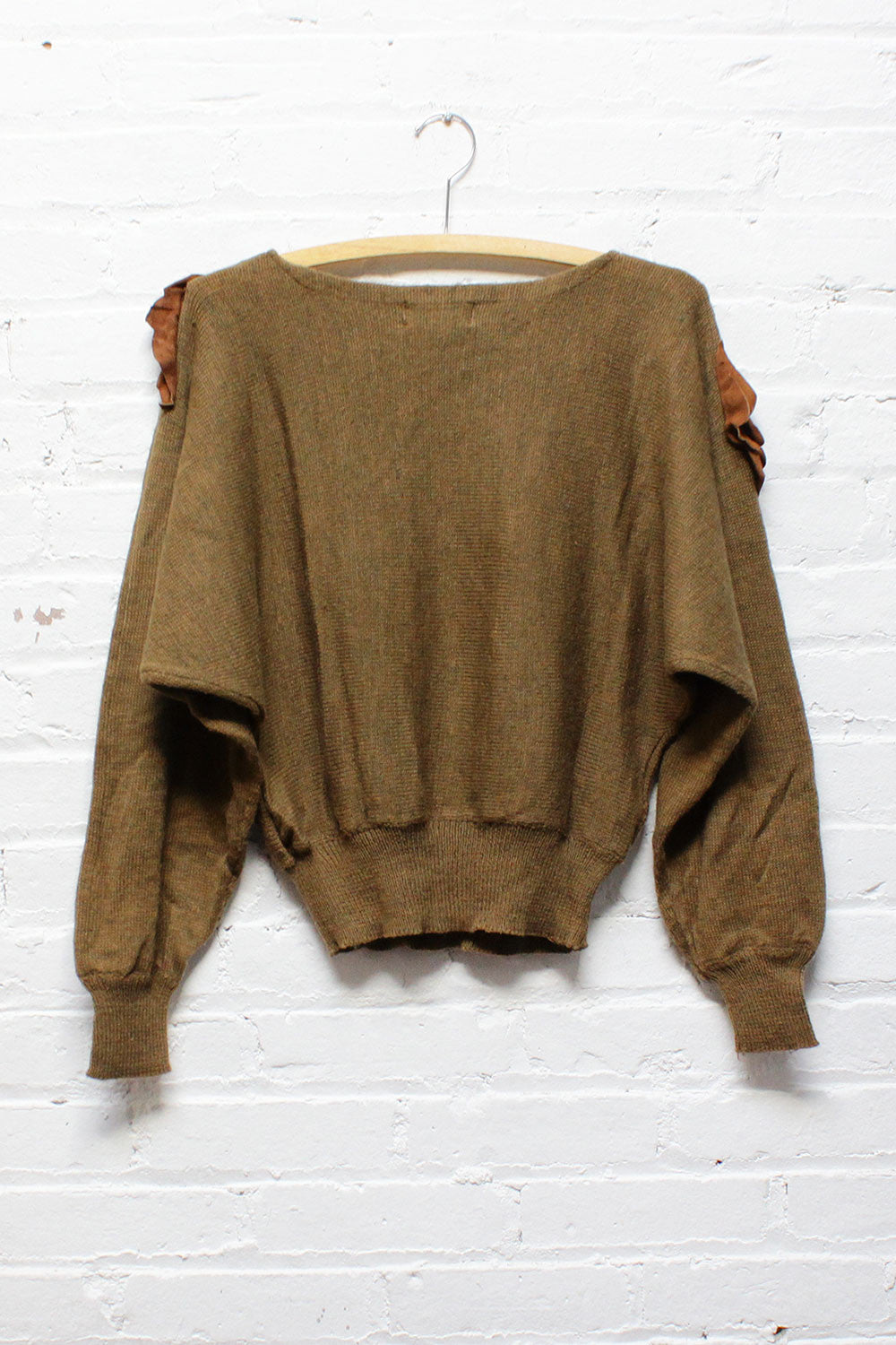 Falling Leaves Dolman Sweater S