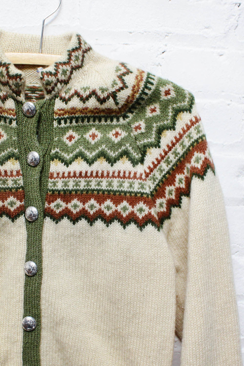 Norwegian Fair Isle Cardigan S/M