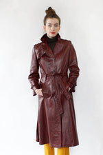 Etienne Aigner Leather Trench S/M