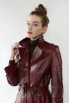 Etienne Aigner Leather Trench S/M