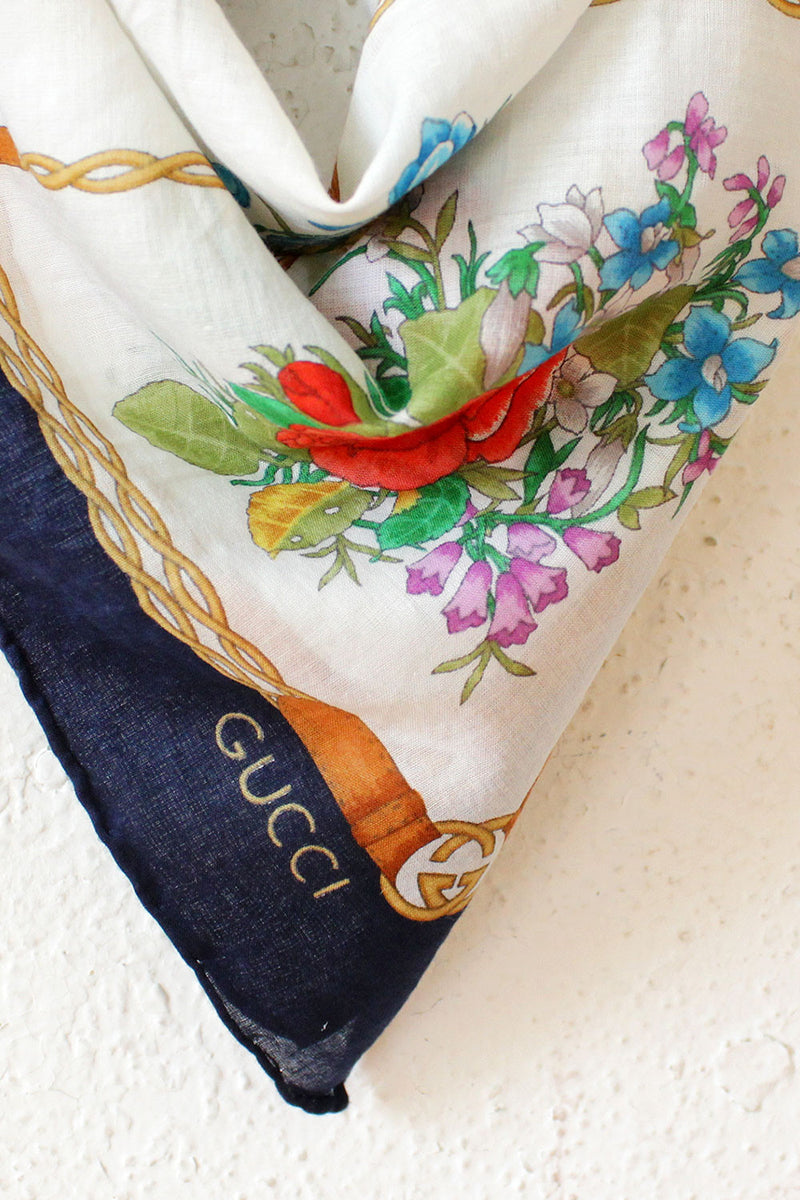 Gucci Cotton Botanical Kerchief