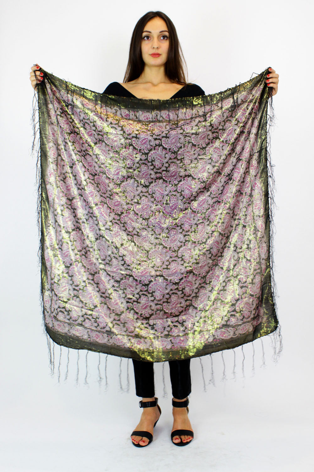 purple gypsy scarf