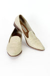 Bandolino Cream Woven Flats 8.5