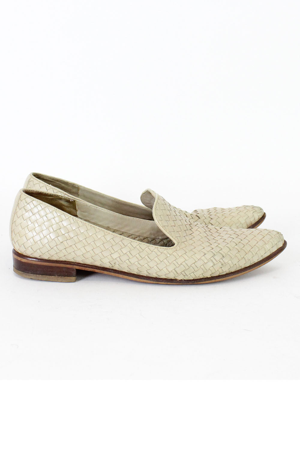 Bandolino Cream Woven Flats 8.5