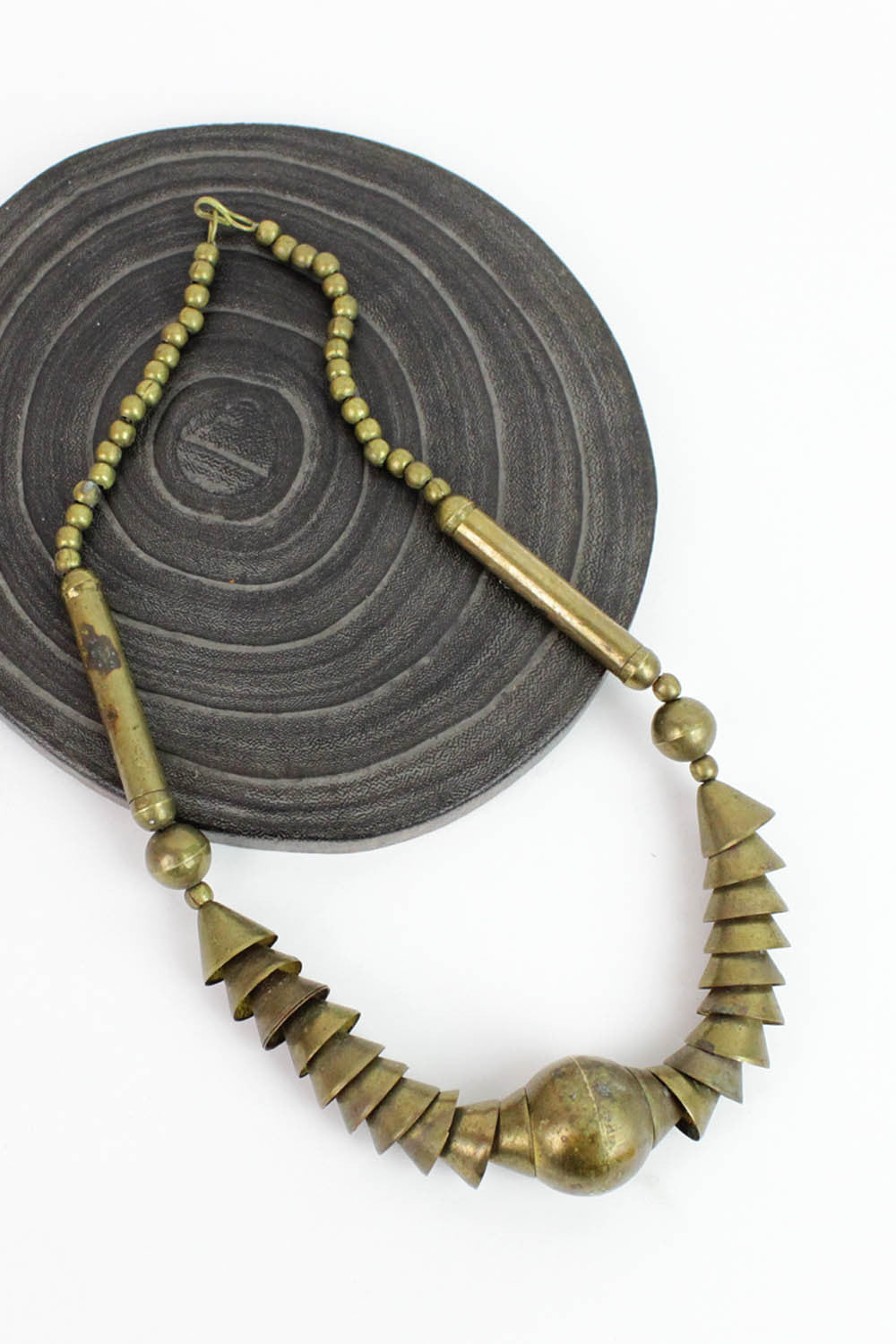 vintage brass necklace