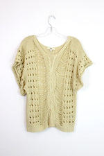 cream knit sweater