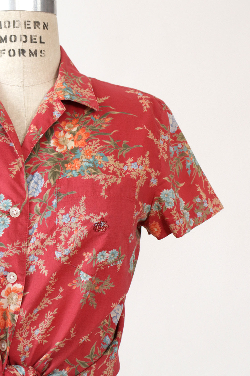 Ralph Lauren Cotton Bloom Buttondown S