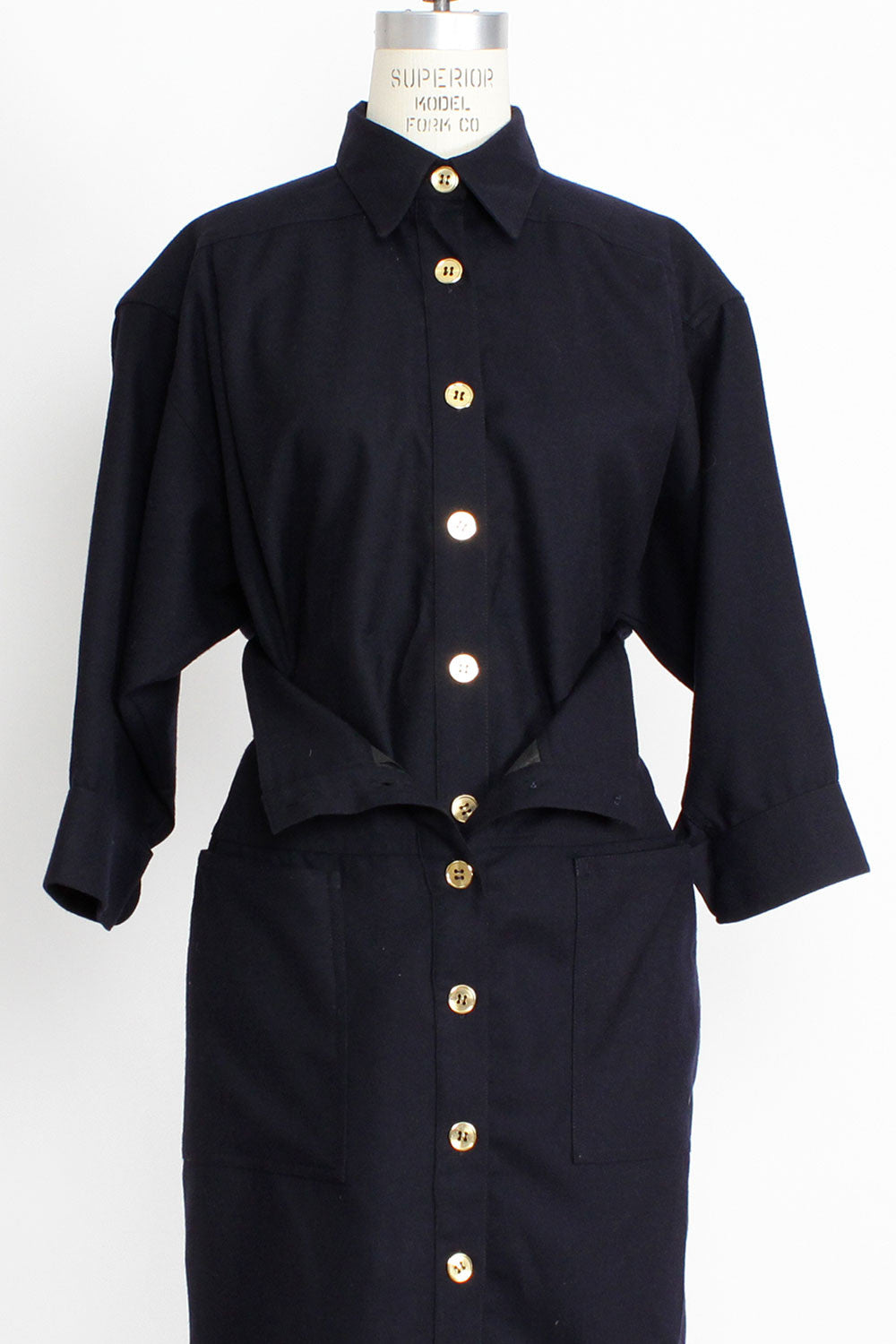 Button Button Button Uniform Dress S/M