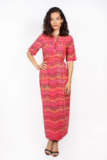 Cotton Ikat Dress S