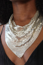 Whiting & Davis Metal Mesh Scarf Necklace