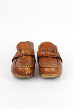 70s Cutout Wood Clogs 7.5