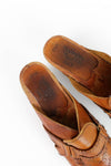 70s Cutout Wood Clogs 7.5