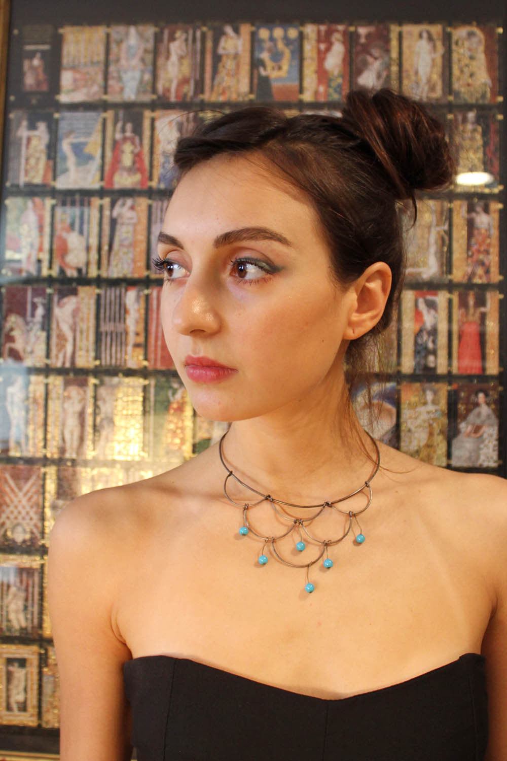 vintage metal choker