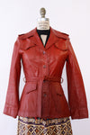 Cabarnet Belted Leather Jacket XS/S