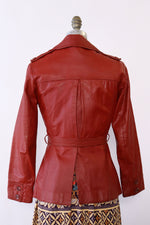 Cabarnet Belted Leather Jacket XS/S