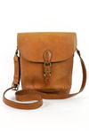 vintage leather bucket bag