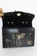 Tribal Print Studded Box Bag