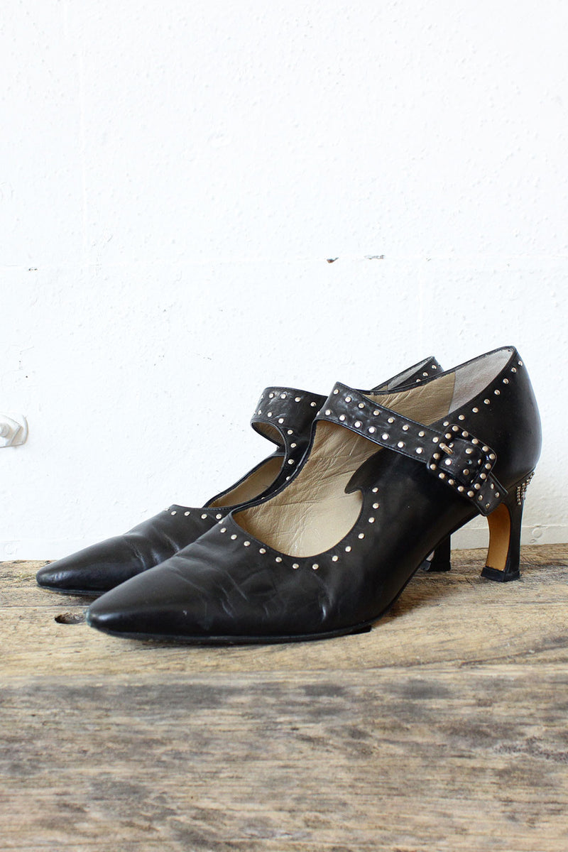 Studded Italian Heels 39