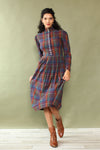 Ralph Lauren Plaid Prairie Dress S/M