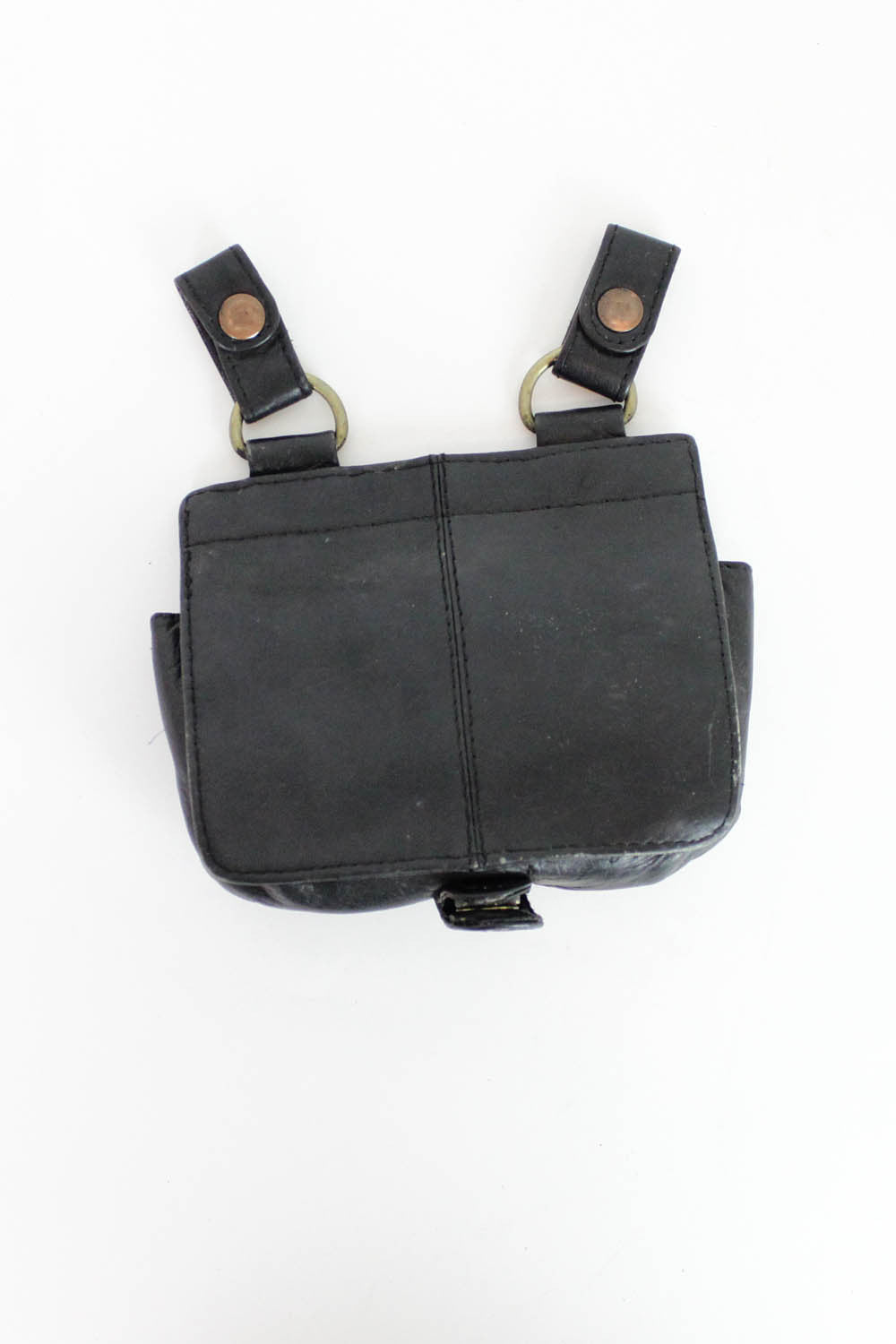 Black Leather Belt Pouch