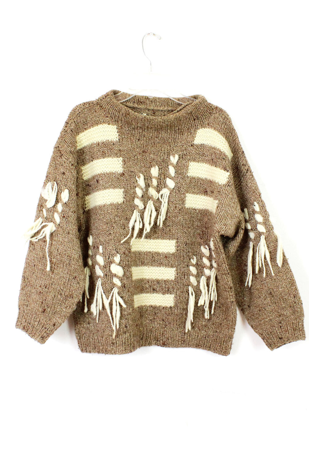 HOLD ... Nubby Fringe Boxy Sweater M