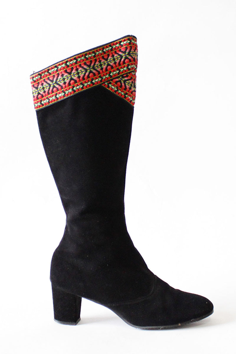 Woven Go Go Boots 8