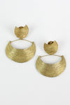 70s Brass Renaid Earrings