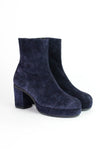 90s Platform Navy Boots 7