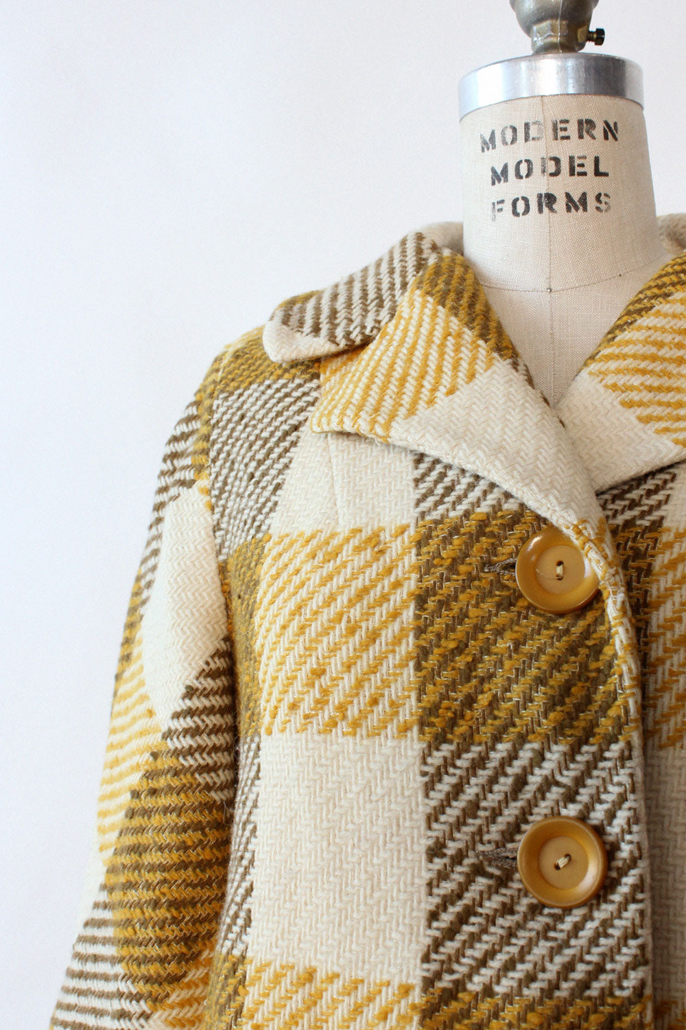 Marigold Mustard Plaid Jacket S/M