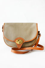 Dooney & Bourke Taupe Saddle Bag