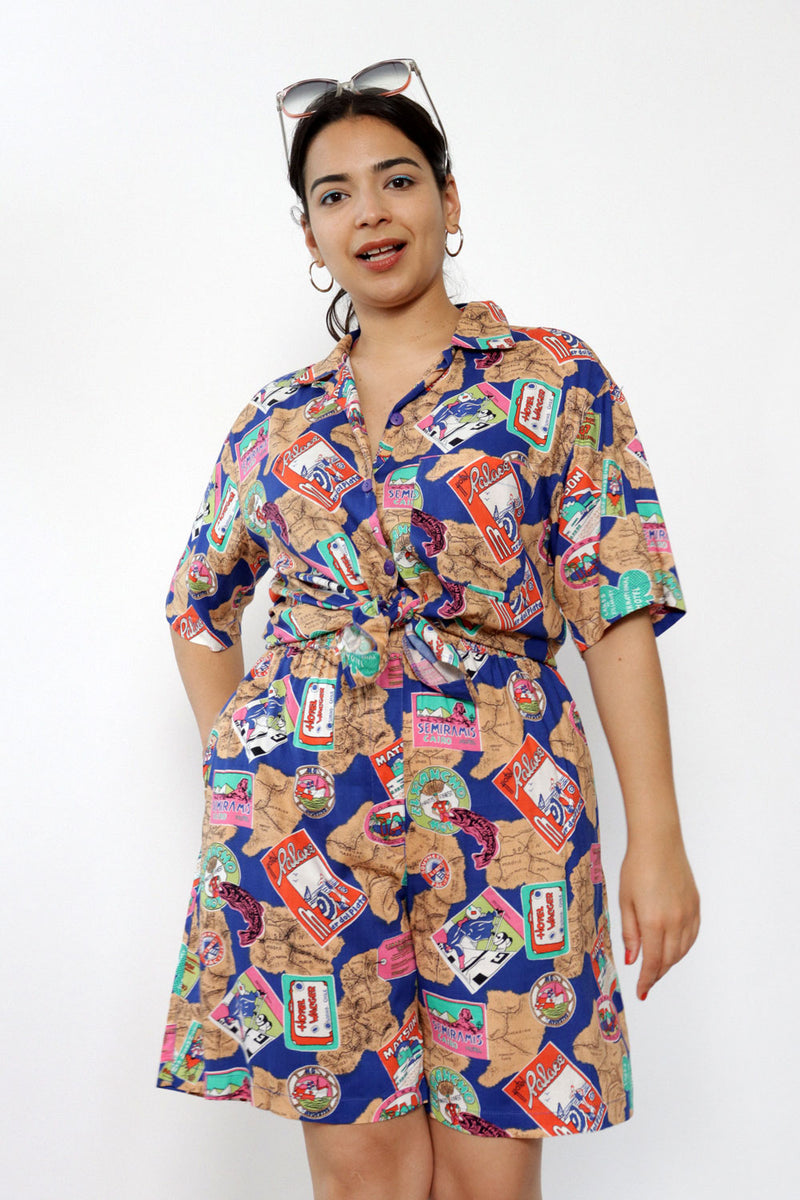 Travel Print 2pc Set M-M/L