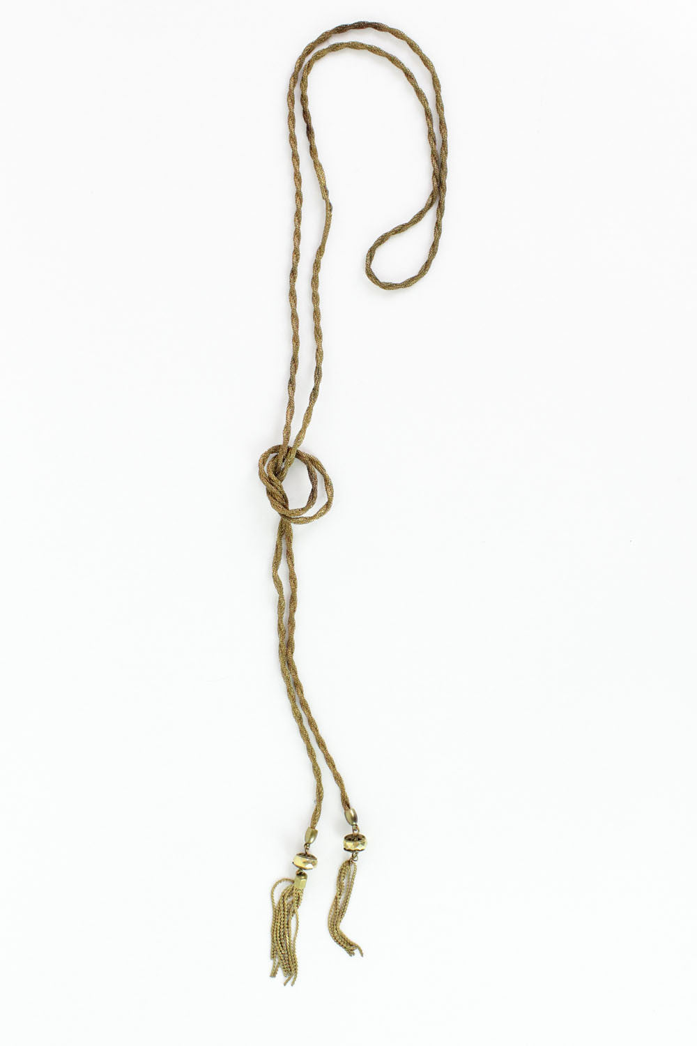 Golden Tassel Lariat