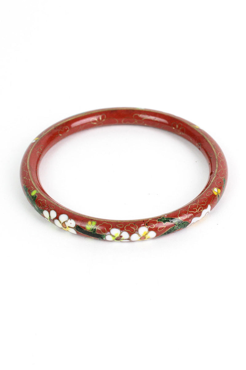 Crimson Cloisonne Bangle