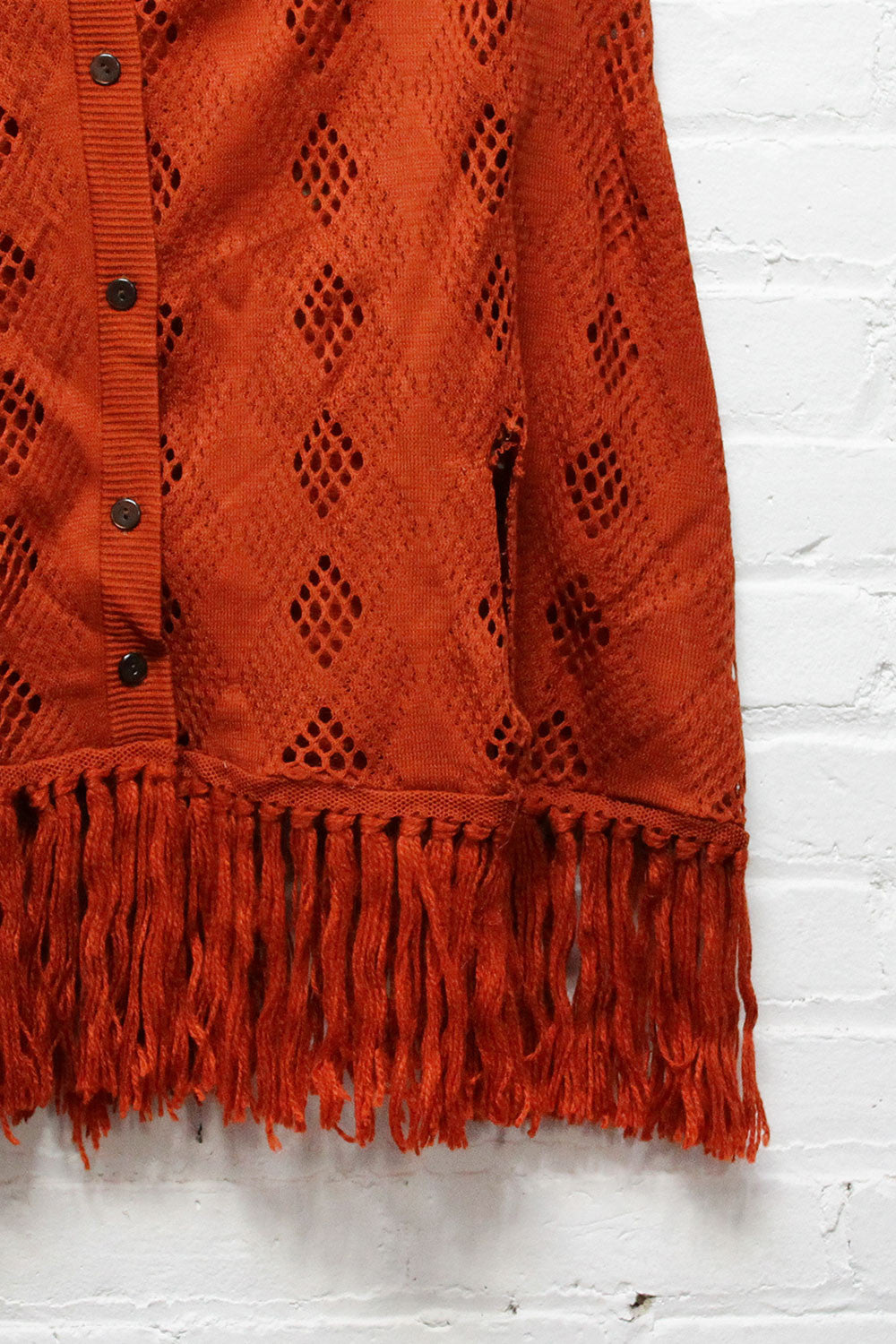 Pumpkin Fringe Poncho