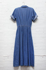 Denim Flare Dress M