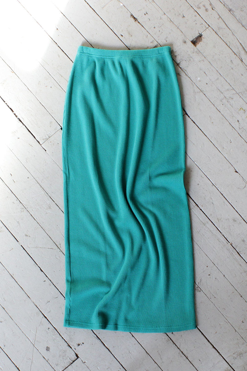 Teal Thermal Wiggle Skirt S/M